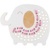 Milin Big Wooden Lacing Toy Elephant Oliver aktiivilelu 19,5 cm x 16 cm x 0,7 cm 1 kpl thumbnail 3