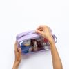 Notino Travel Collection Large Clear Organizer läpinäkyvä meikkipussi L Purple 1 kpl thumbnail 4
