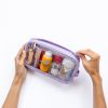 Notino Travel Collection Medium Clear Organizer läpinäkyvä meikkipussi M Purple 24x12,5x5 cm 1 kpl thumbnail 4