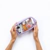 Notino Travel Collection Small Clear Organizer läpinäkyvä meikkipussi läpinäkyvä S Purple 20x10x5 cm 1 kpl thumbnail 3