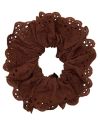 Pico Lace Scrunchie Chocolate thumbnail 1
