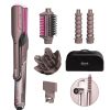 Shark Beauty FlexFusion Straight 5-in-1 Air and Ceramic Styling, Drying &amp; Straightening System with Storage Case - Cosmic Blush thumbnail 1