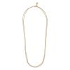 Snö Of Sweden Mayfair Double Necklace Plain Gold 42 cm thumbnail 1