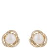 Snö Of Sweden Mayfair Pearl Earring Gold/White thumbnail 1