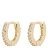 Snö Of Sweden Mayfair Small Ring Earring Gold/Clear thumbnail 1