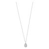 Snö Of Sweden Naomi Drop Pendant Necklace Silver/Clear 45 cm thumbnail 1