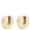 Snö Of Sweden Soap Round Earring Plain Gold thumbnail 1