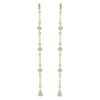 Snö Of Sweden Trinnie Chain Earring Gold/Clear thumbnail 1