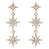 Timi Of Sweden Aurora Dangling Crystal Star Stud Earrings thumbnail 1