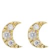 Timi Of Sweden Joey Crystal Moon Stud Earring thumbnail 1
