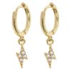 Timi Of Sweden Sienna Crystal Lightning Hoop Earrings thumbnail 1