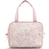 Karen Toiletry Bag With Handle Pink Brocade thumbnail 1