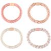Mineas Scrunchie 4 Pcs Rose Gold Multicolored thumbnail 1