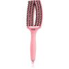 Olivia Garden Fingerbrush Boar &amp; Nylon hiusharja nailon- ja villisianharjakset Soft Pink 1 kpl thumbnail 1