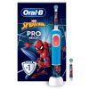 Oral B Pro Kids Electric Toothbrush 2 Brush heads Marvel Spider-M thumbnail 1