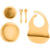 Zopa Silicone Set ruokailusetti lapsille Mustard Yellow thumbnail 1